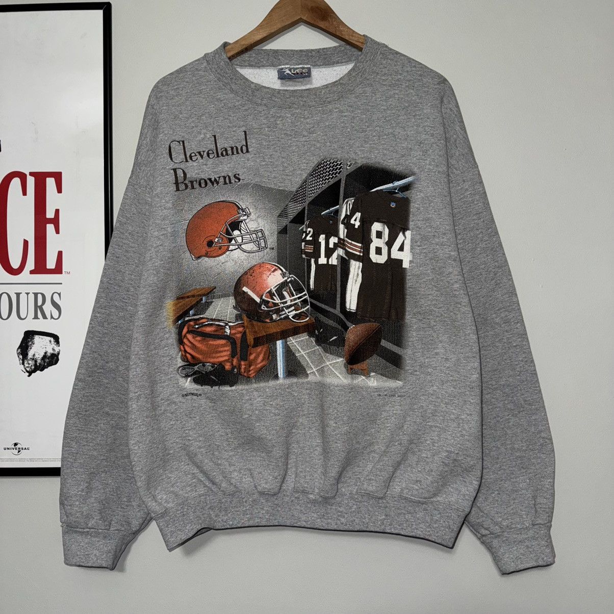 NFL × Nutmeg × Vintage VINTAGE 1995 CLEVELAND BROWNS NUTMEG LOCKER GEAR SWEATSHIRT Size US L / EU 52-54 / 3 - 1 Thumbnail