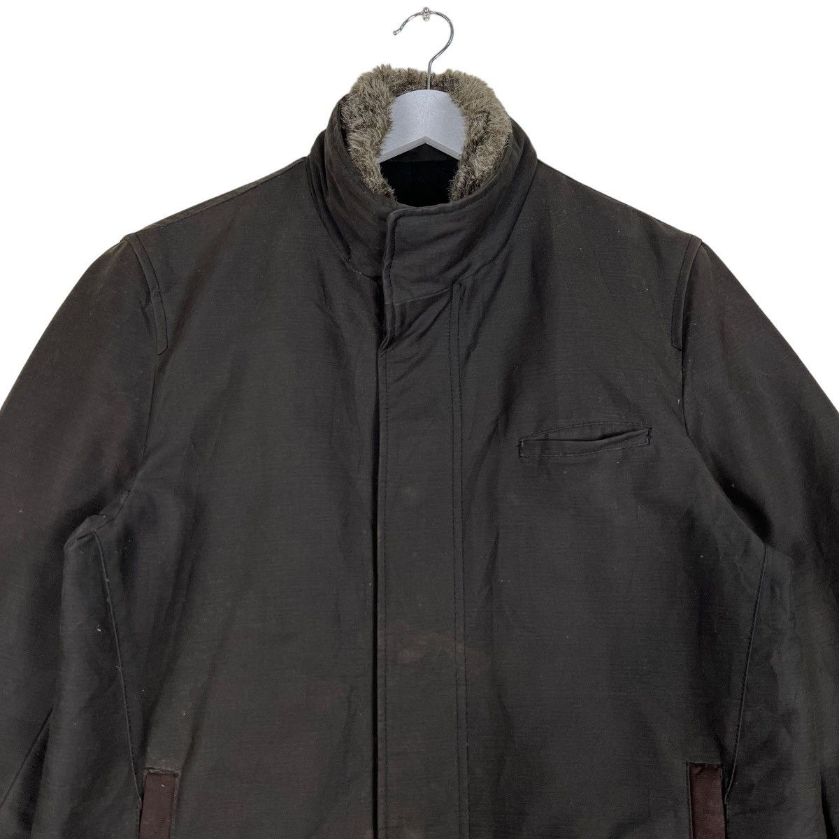 Melrose 🔥 MELROSE MEN MOLESKIN FAUX FUR TRIM JACKET Size US M / EU 48-50 / 2 - 3 Thumbnail
