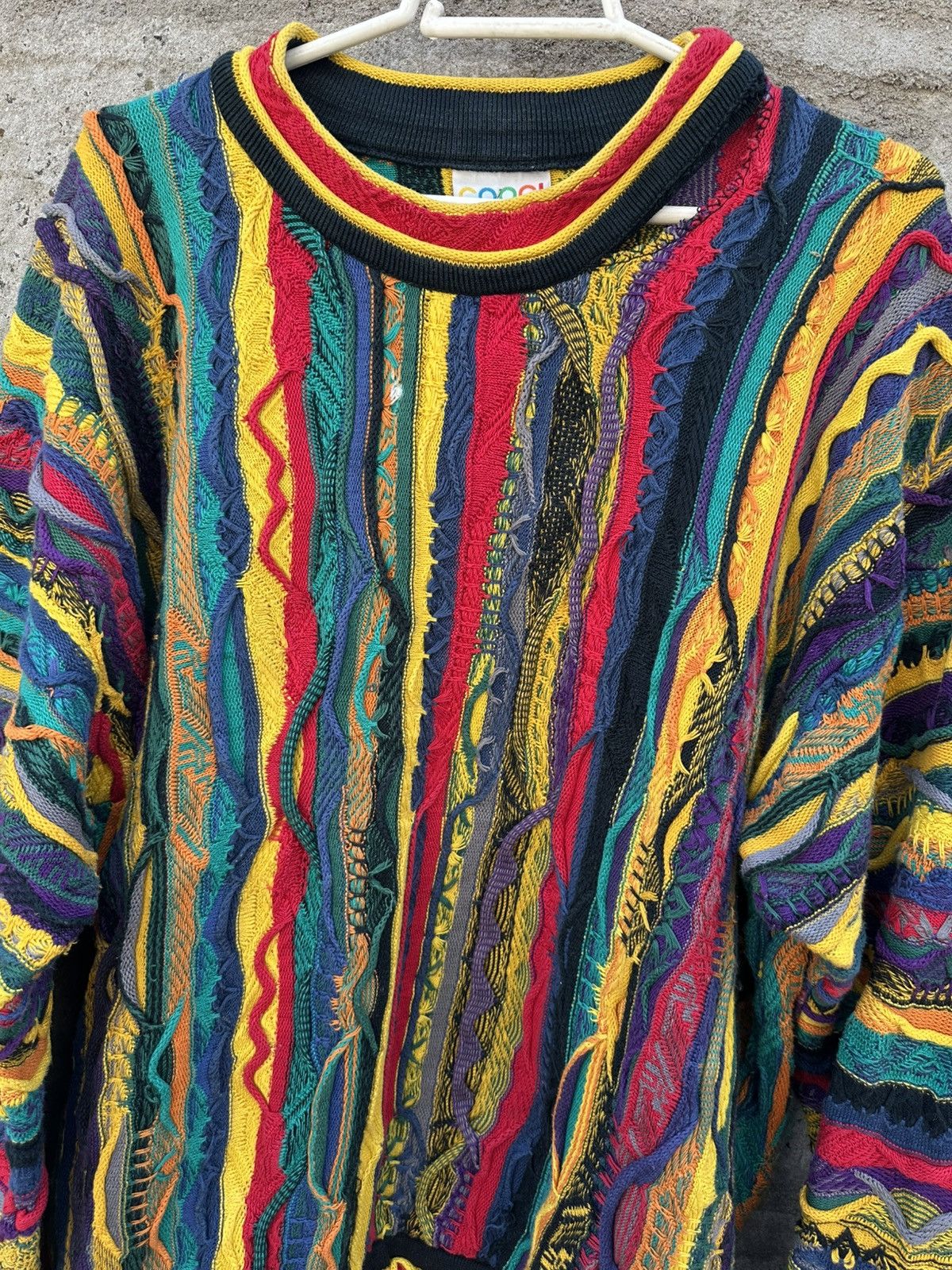 Coogi Vintage 90s Coogi 3D Knit Sweater – Made in Australia Size US XL / EU 56 / 4 - 4 Thumbnail