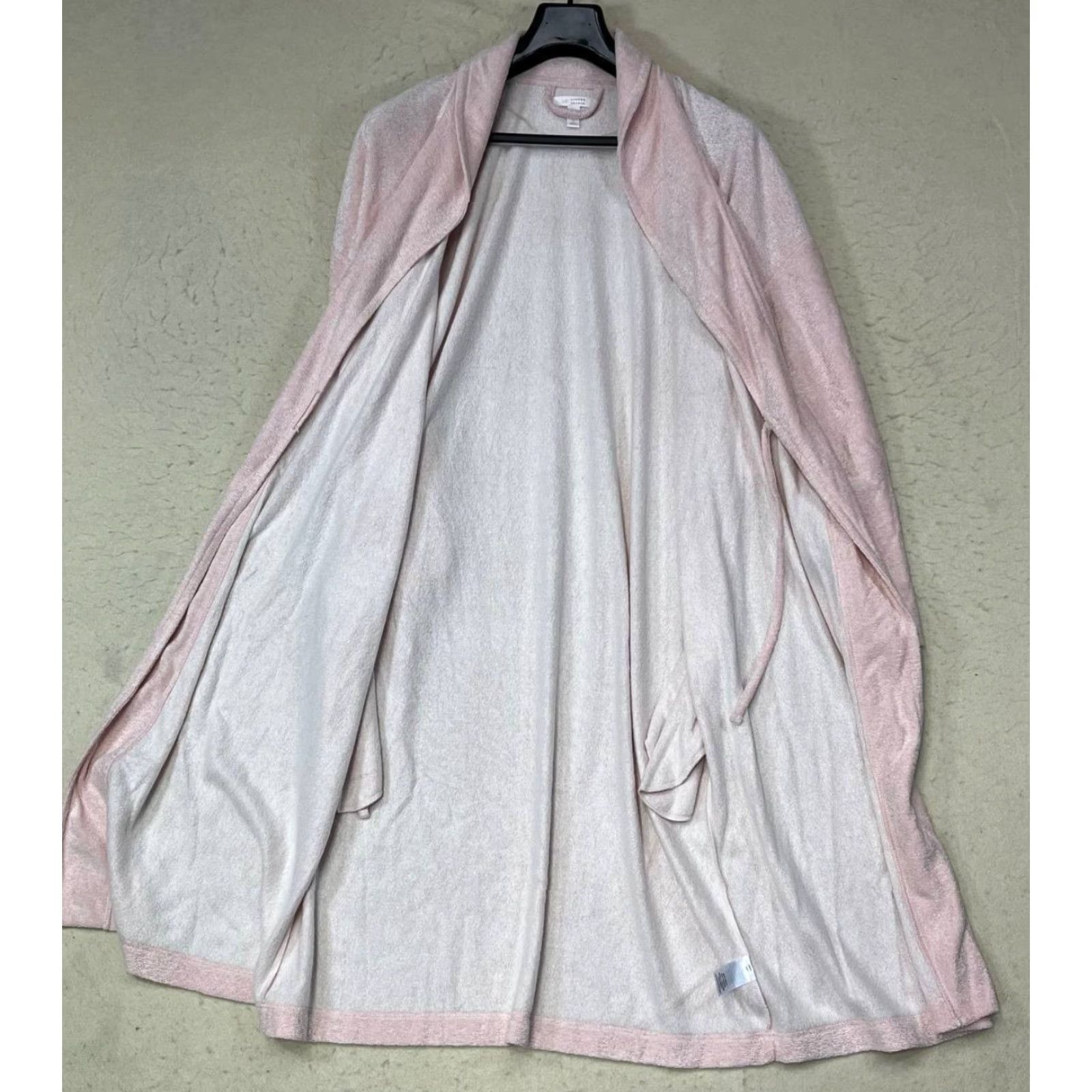 Vintage NWT LC Lauren Conrad Intimates Womens Robe Midi Terry Peach Pink Size Large Size ONE SIZE - 3 Thumbnail