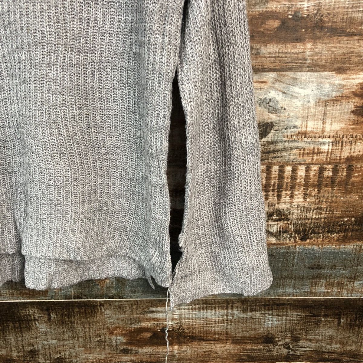 Homespun Knitwear × Japanese Brand Putietal Grey vintage Knitwear #A2231 Size US M / EU 48-50 / 2 - 8 Thumbnail