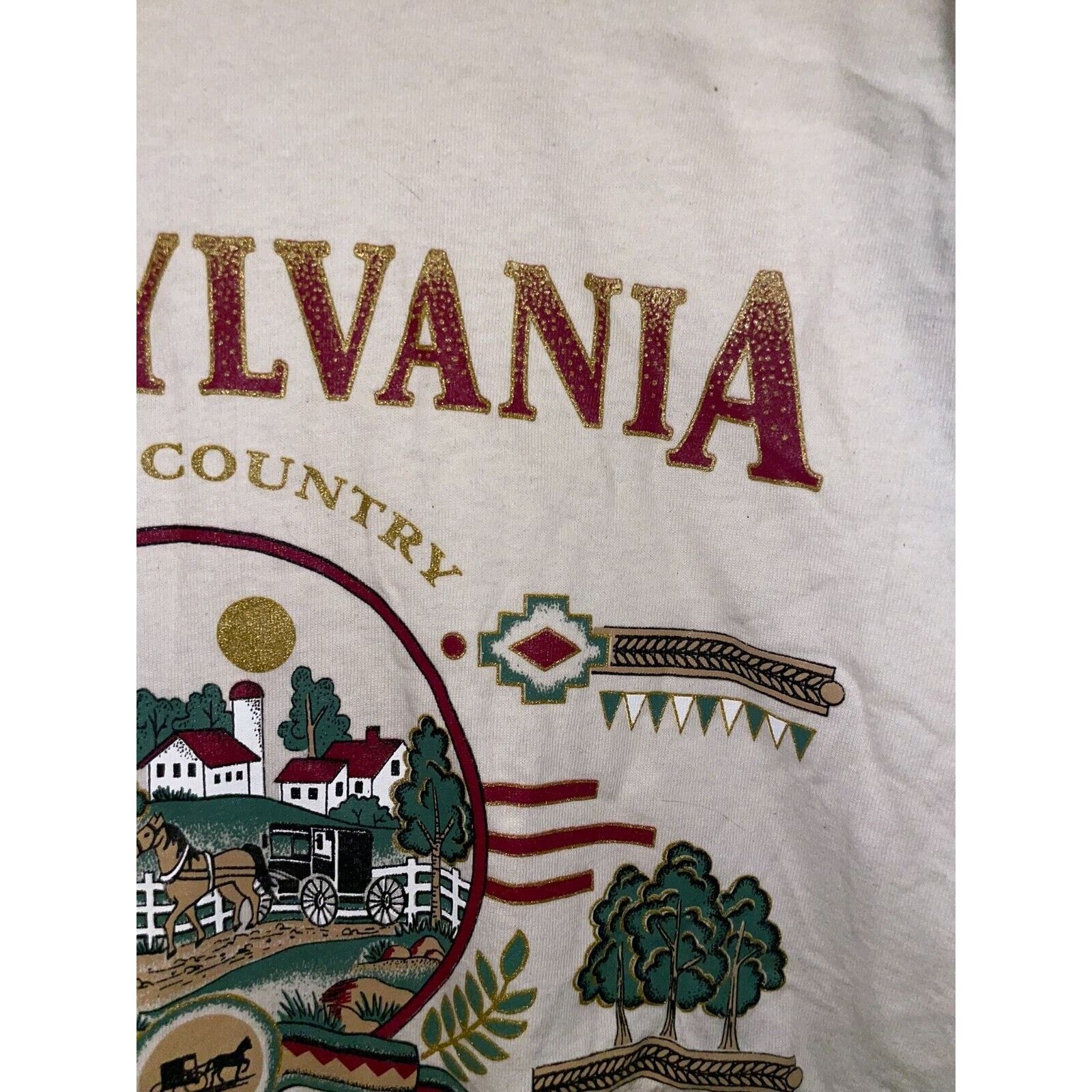 Vintage Vintage Test Print Shirt Pennsylvania Amish Country 90s L Size US L / EU 52-54 / 3 - 4 Thumbnail