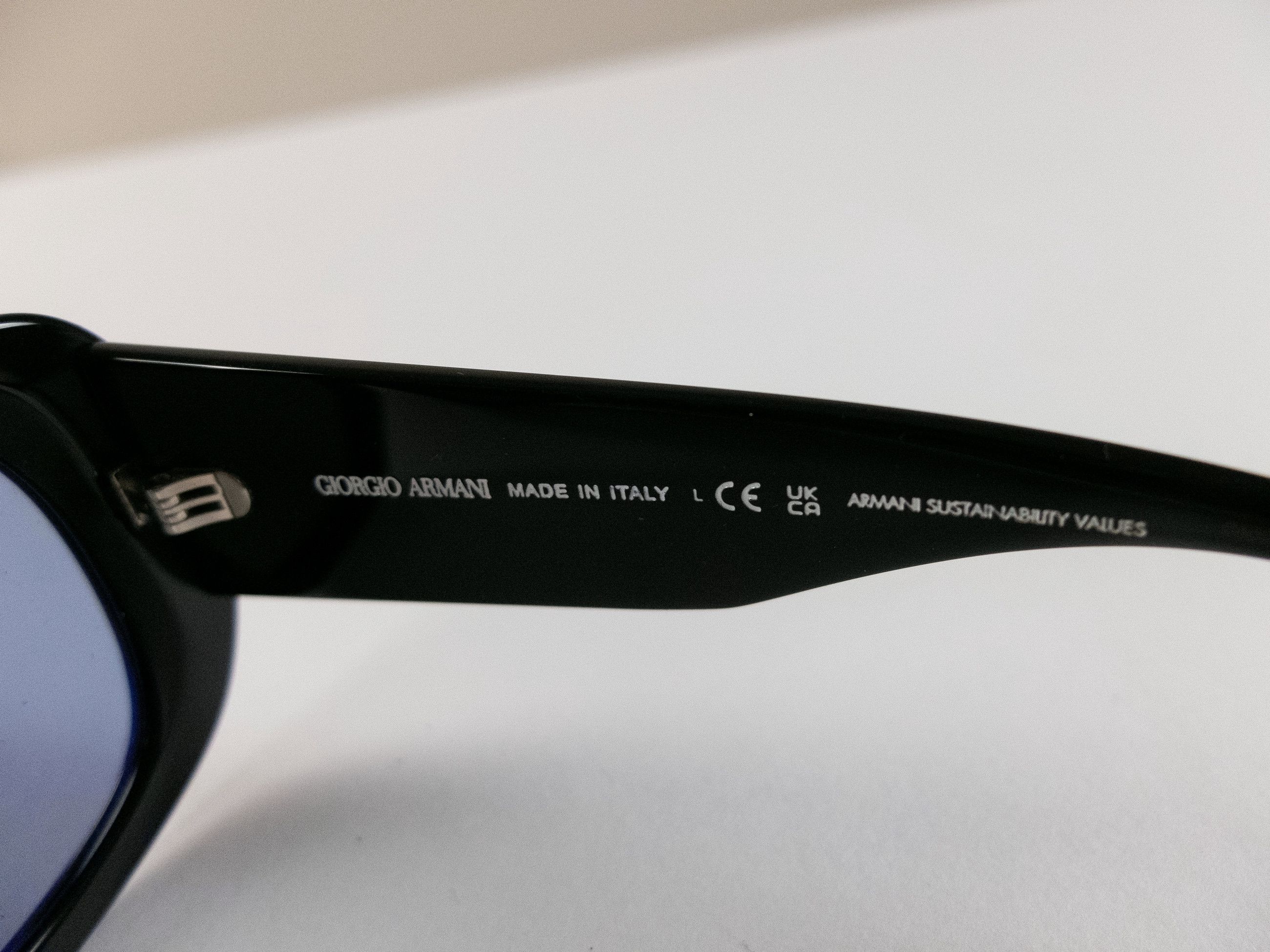 Giorgio Armani GIORGIO ARMANI black pillow shape oversize sunglasses Size ONE SIZE - 6 Thumbnail