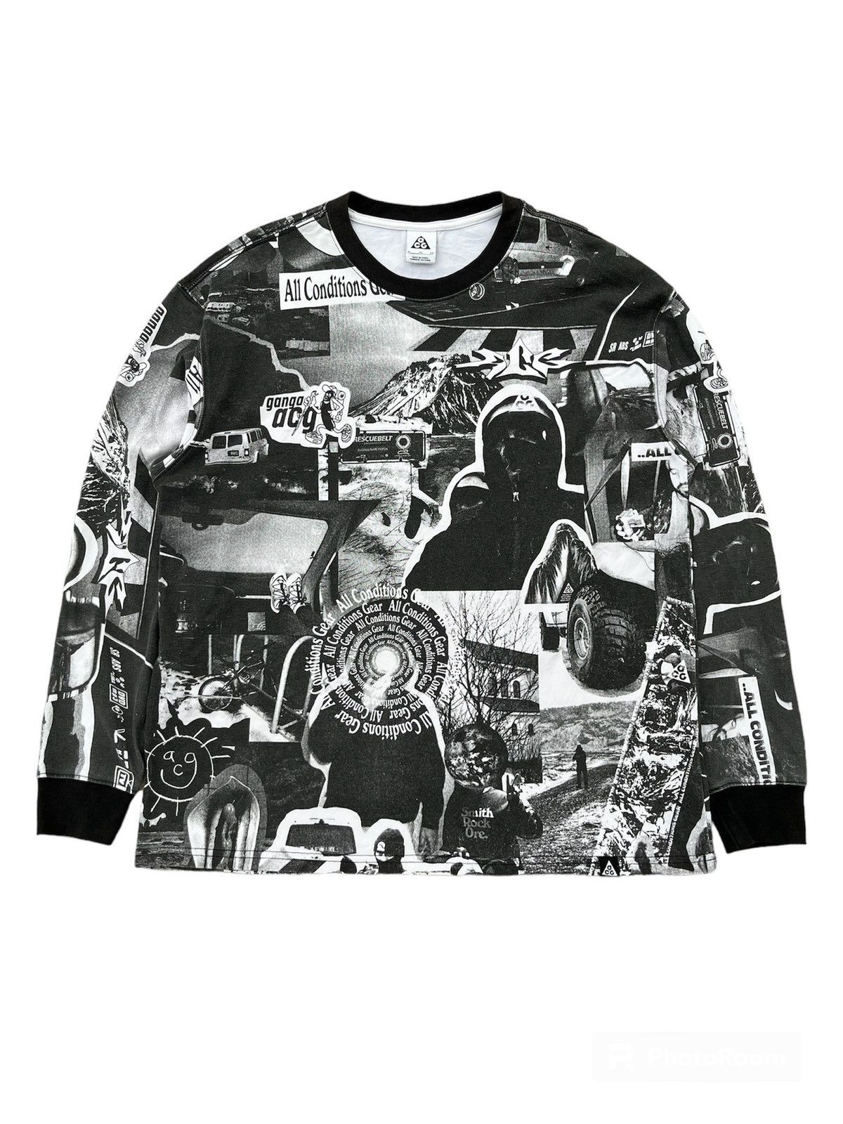 image of Nike Acg Acg Herren Langarm Longsleeve Shirt in Black, Men's (Size XL)