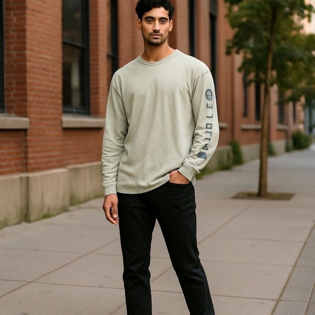 Carhartt Carhartt Long Sleeve Crew Neck Graphic Tee Loose Fit Big & Tall Green Men Shirt Size US L / EU 52-54 / 3 - 2 Thumbnail