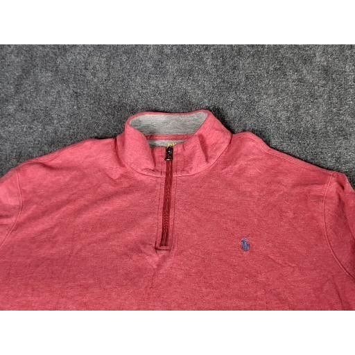 Polo Ralph Lauren Polo Ralph Lauren Cotton Sweater Men Sz XXL 1/4 Zip Salmon S Size US XXL / EU 58 / 5 - 2 Thumbnail