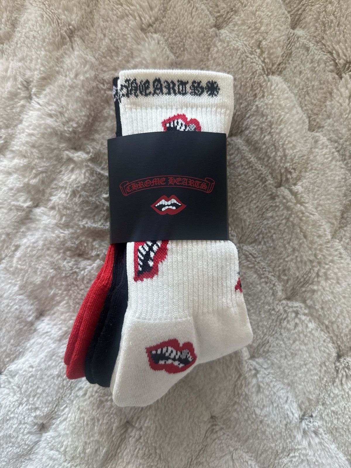 Chrome Hearts Chrome Hearts 3-Pack Chomper Socks Size ONE SIZE - 1 Thumbnail