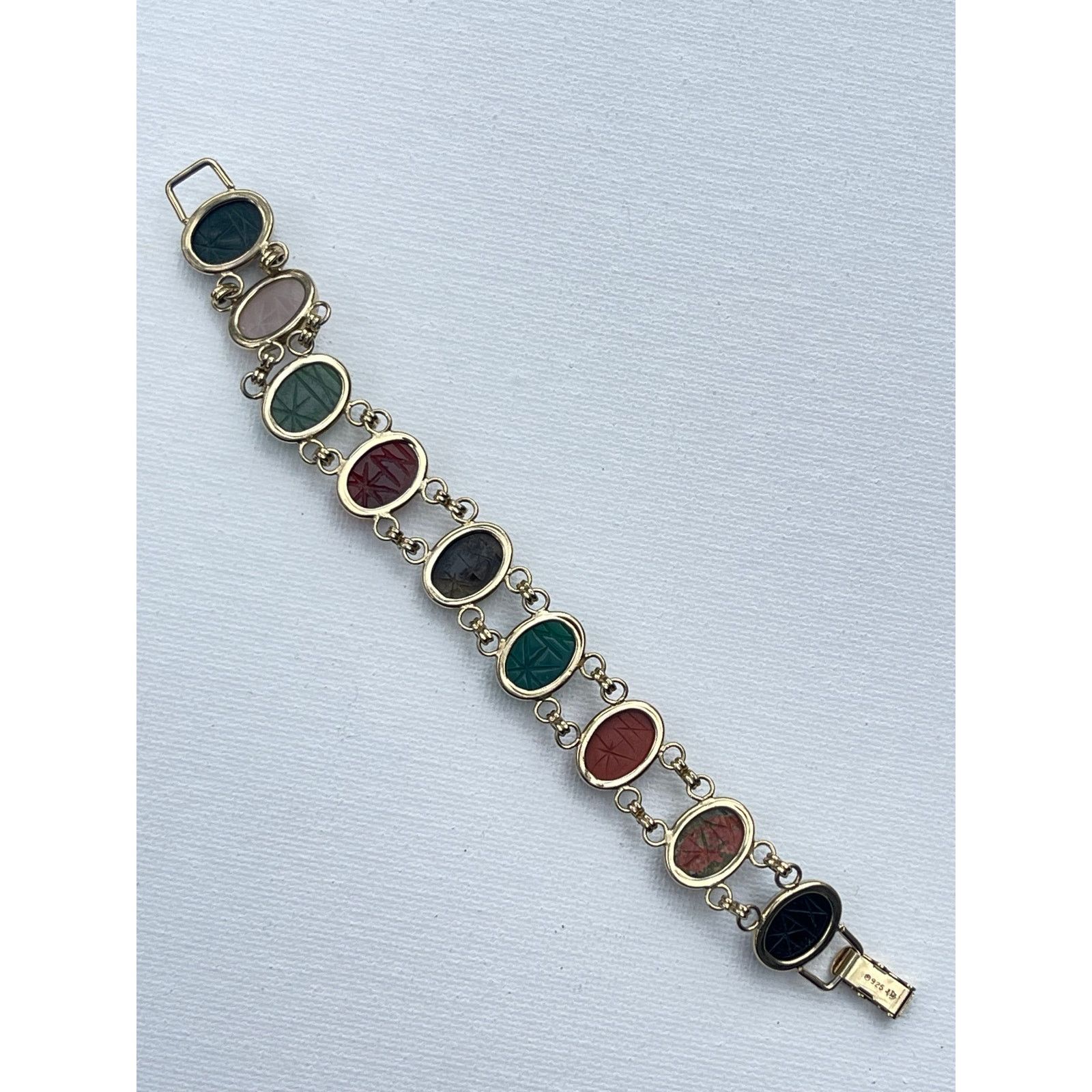 Vintage Vintage Sterling Silver Scarab Bracelet Signed JOJAK Size ONE SIZE - 9 Thumbnail