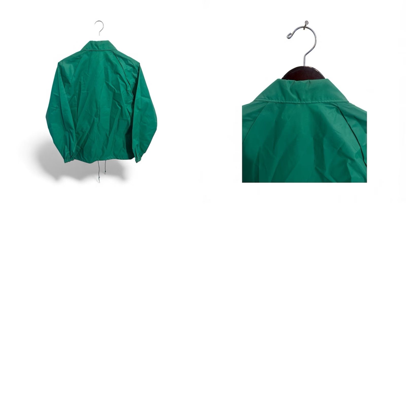 Vintage VINTAGE coaches jacket Mens S Green 80s deadstock NWOT windbreaker nylon jacket USA (25" sleeves) Size US S / EU 44-46 / 1 - 8 Thumbnail