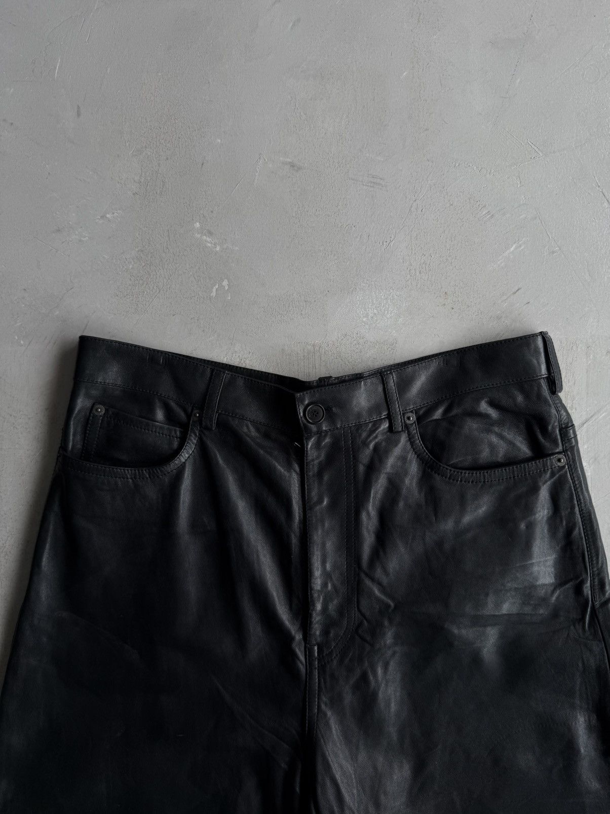 Balenciaga Balenciaga - Sample Baggy Leather Pants Size US 34 / EU 50 - 5 Thumbnail