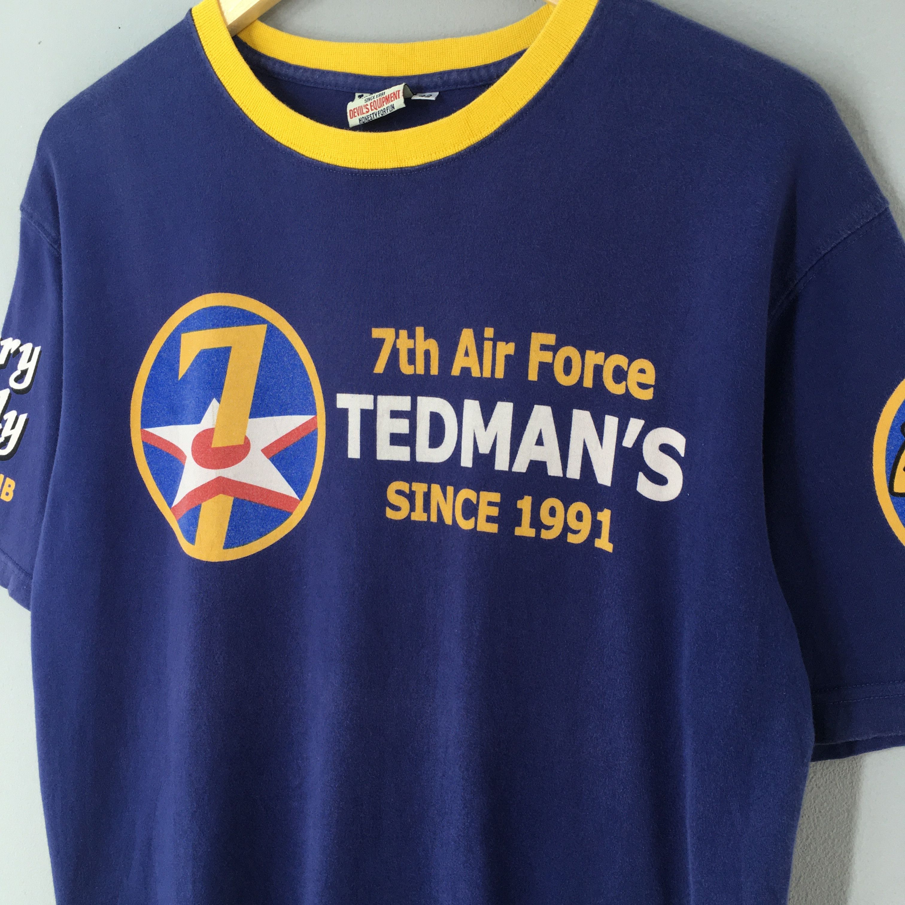 Japanese Brand × Tedman × Vintage Ted Company Tedman's Angry Teddy Blue Tshirt Size M Size US M / EU 48-50 / 2 - 4 Thumbnail