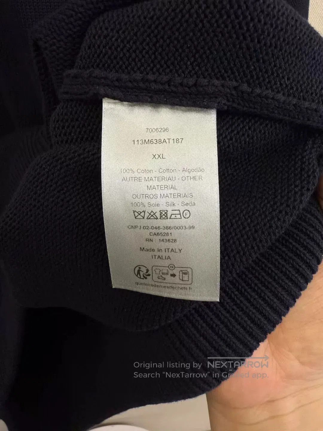 Dior dior black blue logo sweater with tags. Size US XXL / EU 58 / 5 - 3 Thumbnail