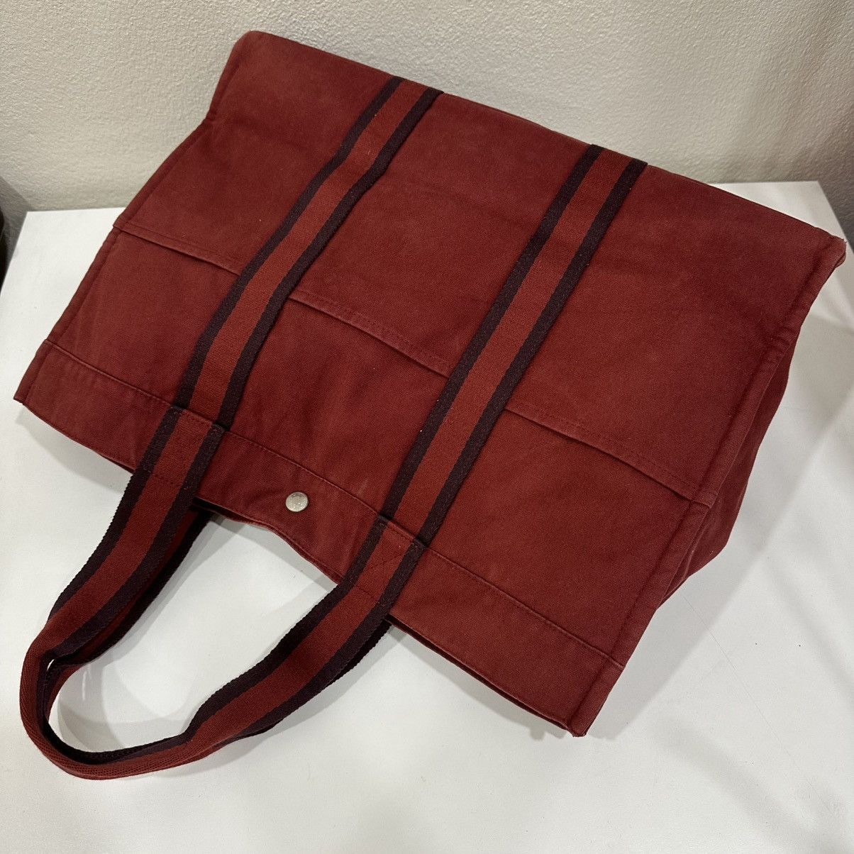 Hermes ‼️LASTDROP‼️ HERMES FOULTOU GM CANVAS TOTE BAG Size ONE SIZE - 4 Thumbnail