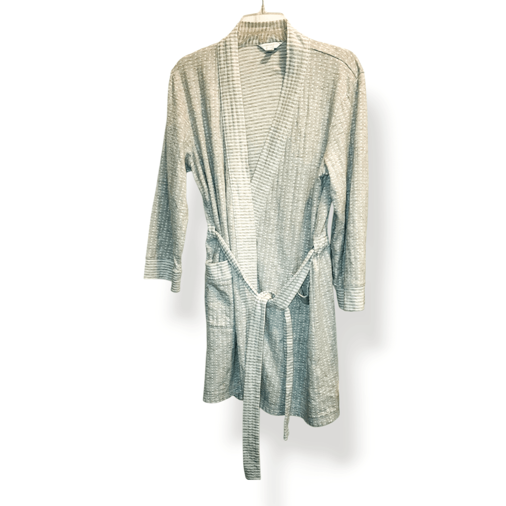 Other Charter Club Robe Women Size M Gray Dotted Pockets Tie Belt Size ONE SIZE - 1 Thumbnail