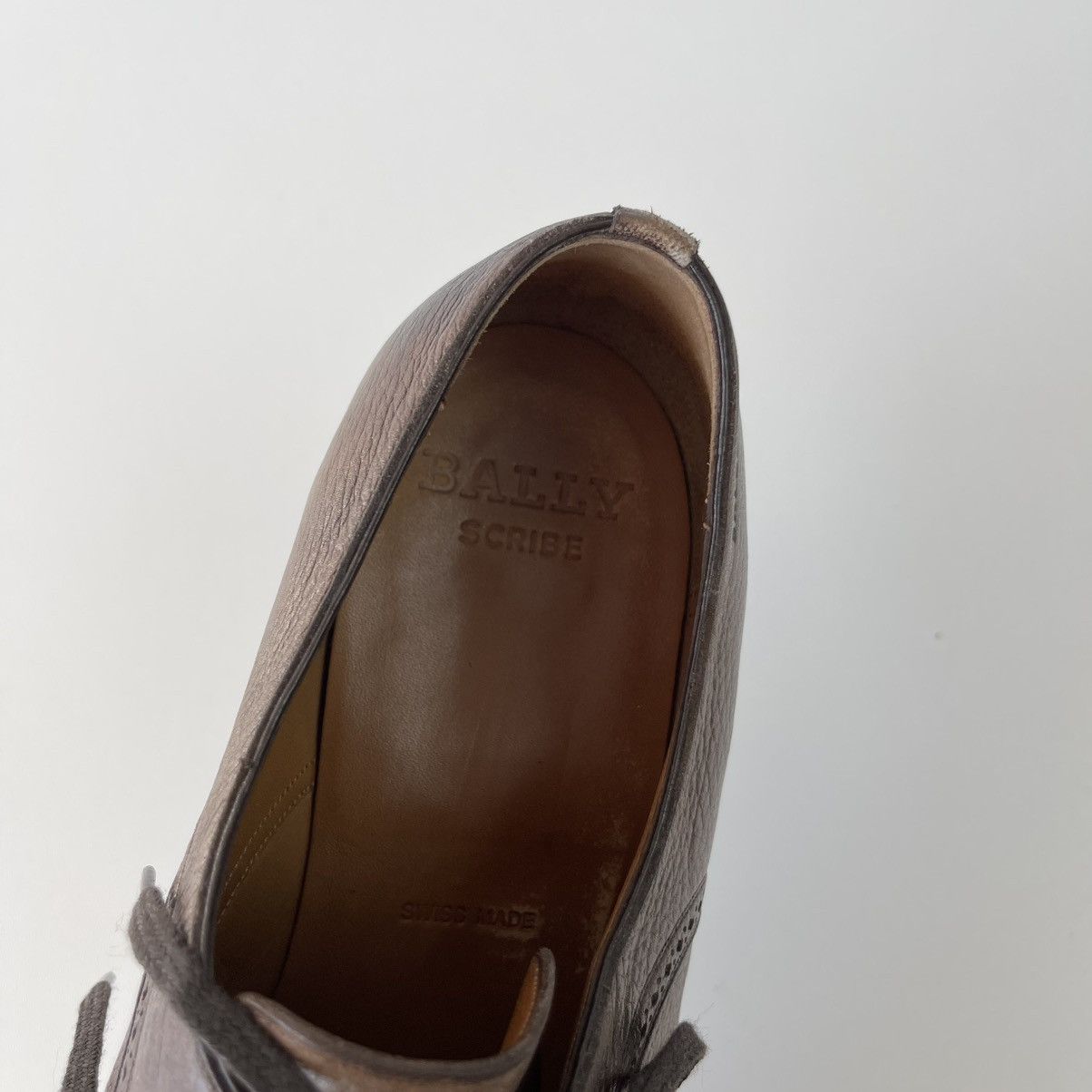 Bally Bally Derby Scribe Collection Scrivani-01 Leather Shoes Rare Size US 9.5 / EU 42-43 - 10 Thumbnail