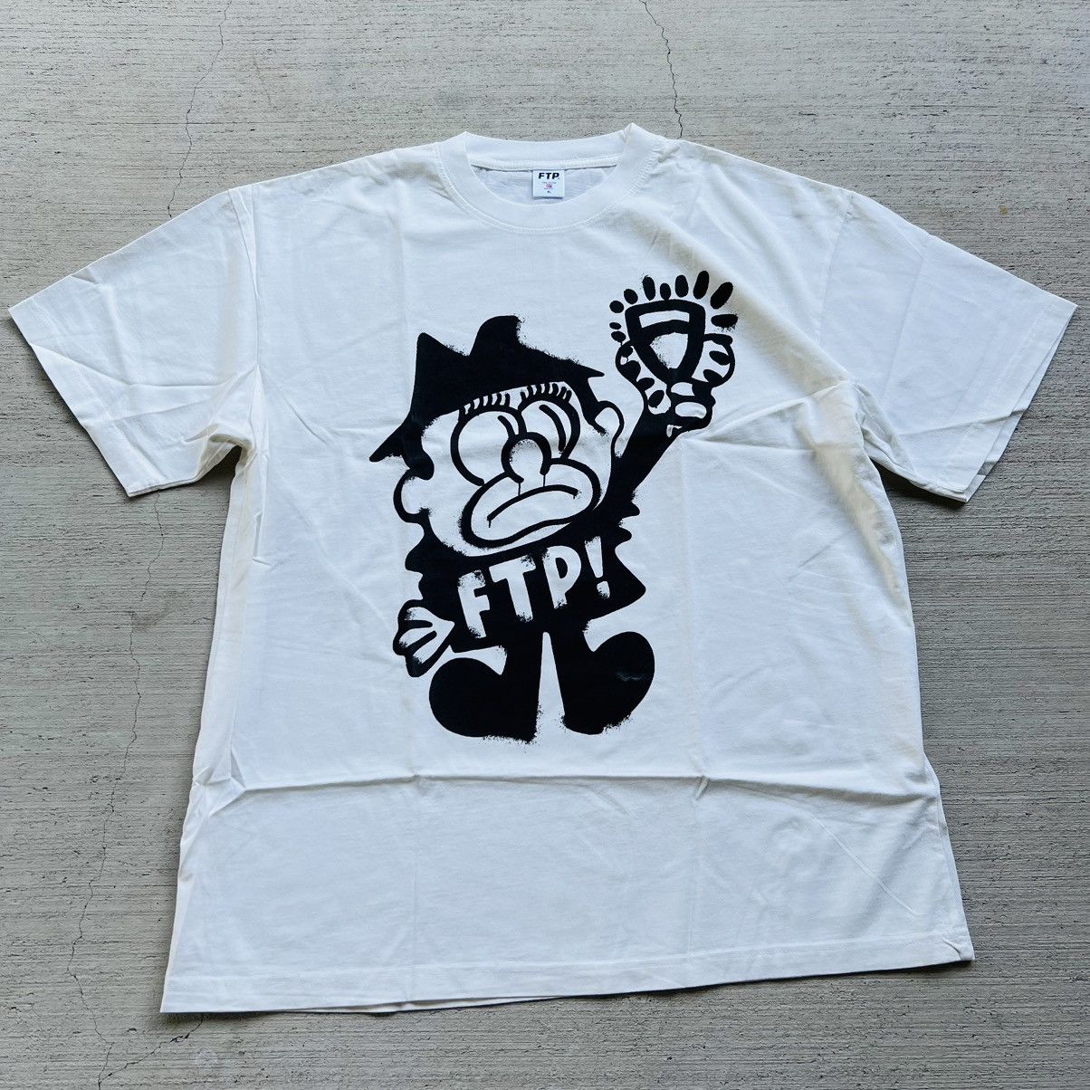 Famous Stars And Straps × Fuck The Population Off White FTP + Slawn Boris White size XL T-shirt Size US XL / EU 56 / 4 - 1 Thumbnail
