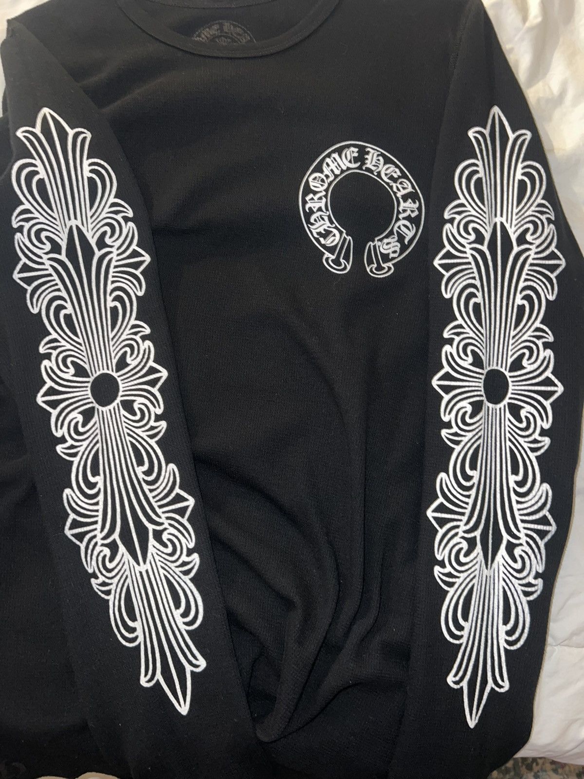 Chrome Hearts Chrome Hearts Floral Horseshoe Thermal Longsleeve Size US L / EU 52-54 / 3 - 2 Thumbnail