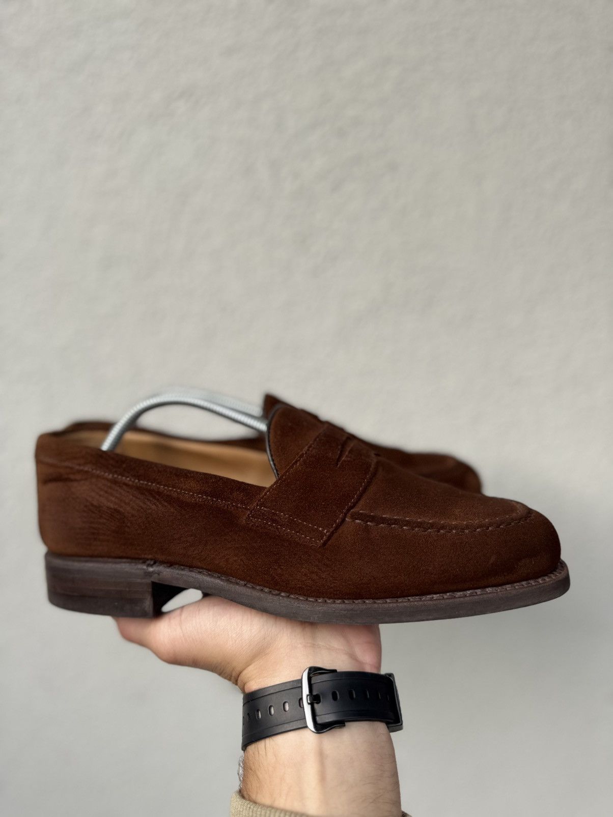 Berwick 1707 Berwick Suede brown Loafers UK6 Made in Spain Size US 7 / EU 40 - 2 Thumbnail