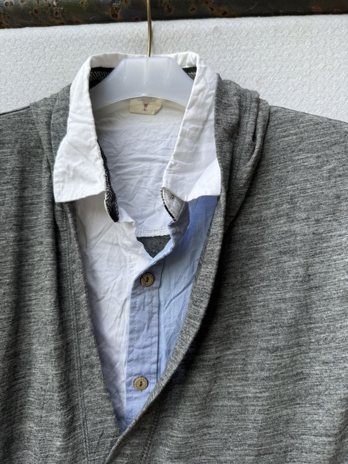 Hysteric Glamour Double layers cardigan hoodie button up shirt Size US M / EU 48-50 / 2 - 7 Thumbnail