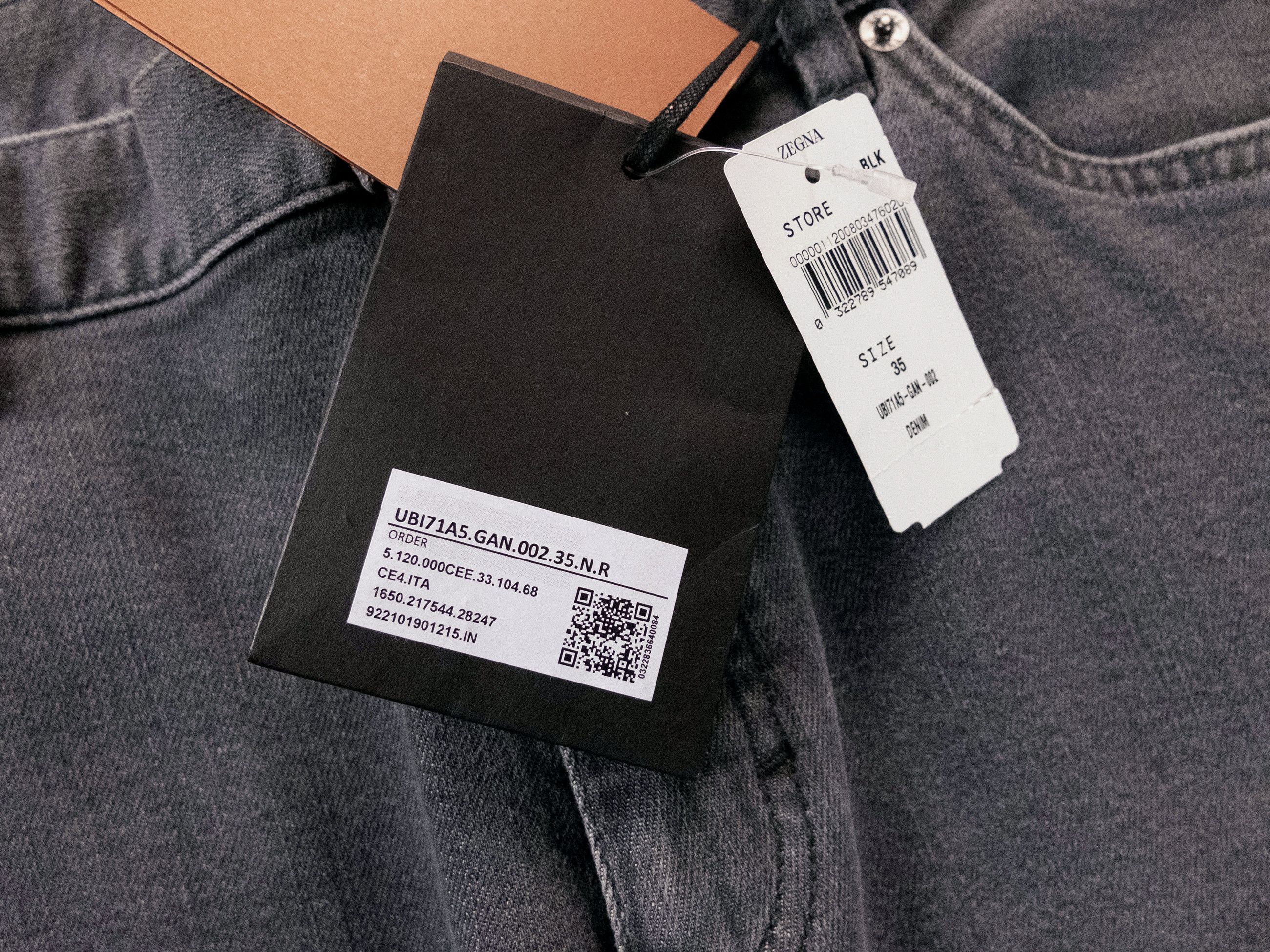 Ermenegildo Zegna ZEGNA 2025 Collection gray straight leg jeans Size 35 Size US 35 - 6 Thumbnail