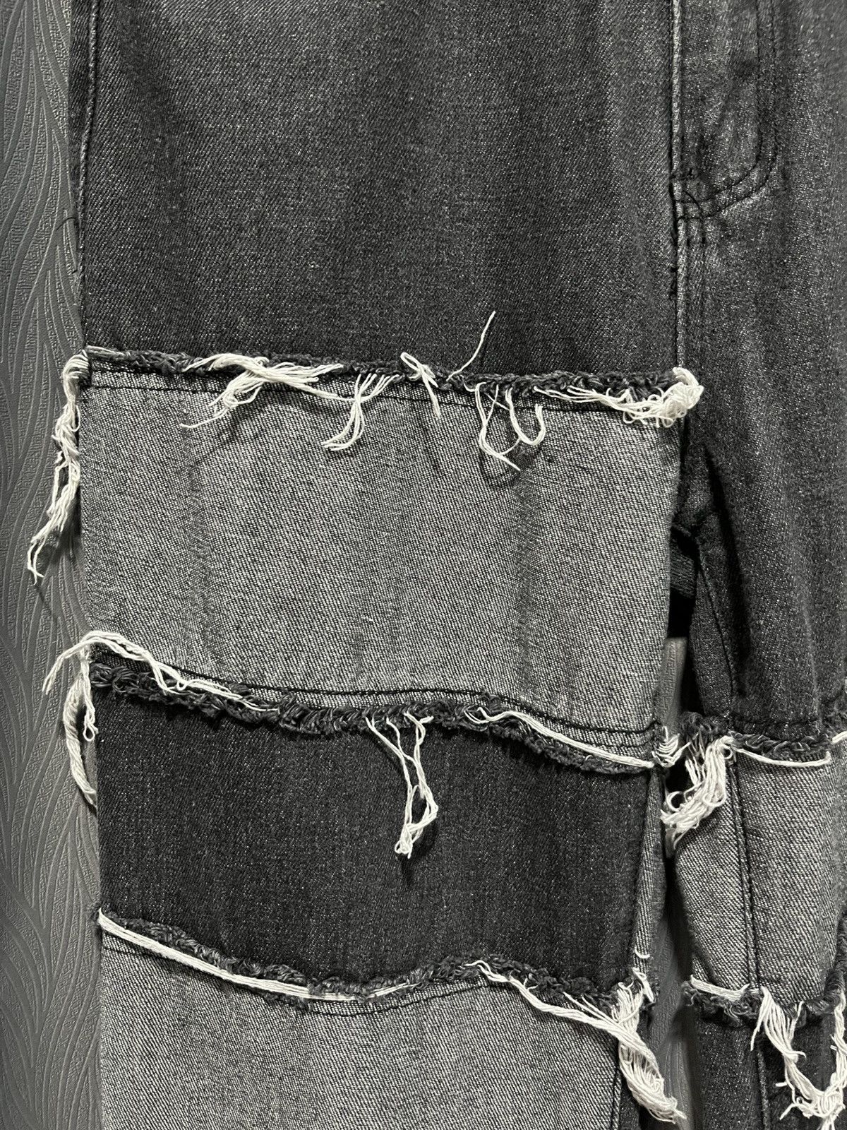 Japanese Brand Shein Flare Leg Hagi Jeans Baggy Size US 33 - 5 Thumbnail