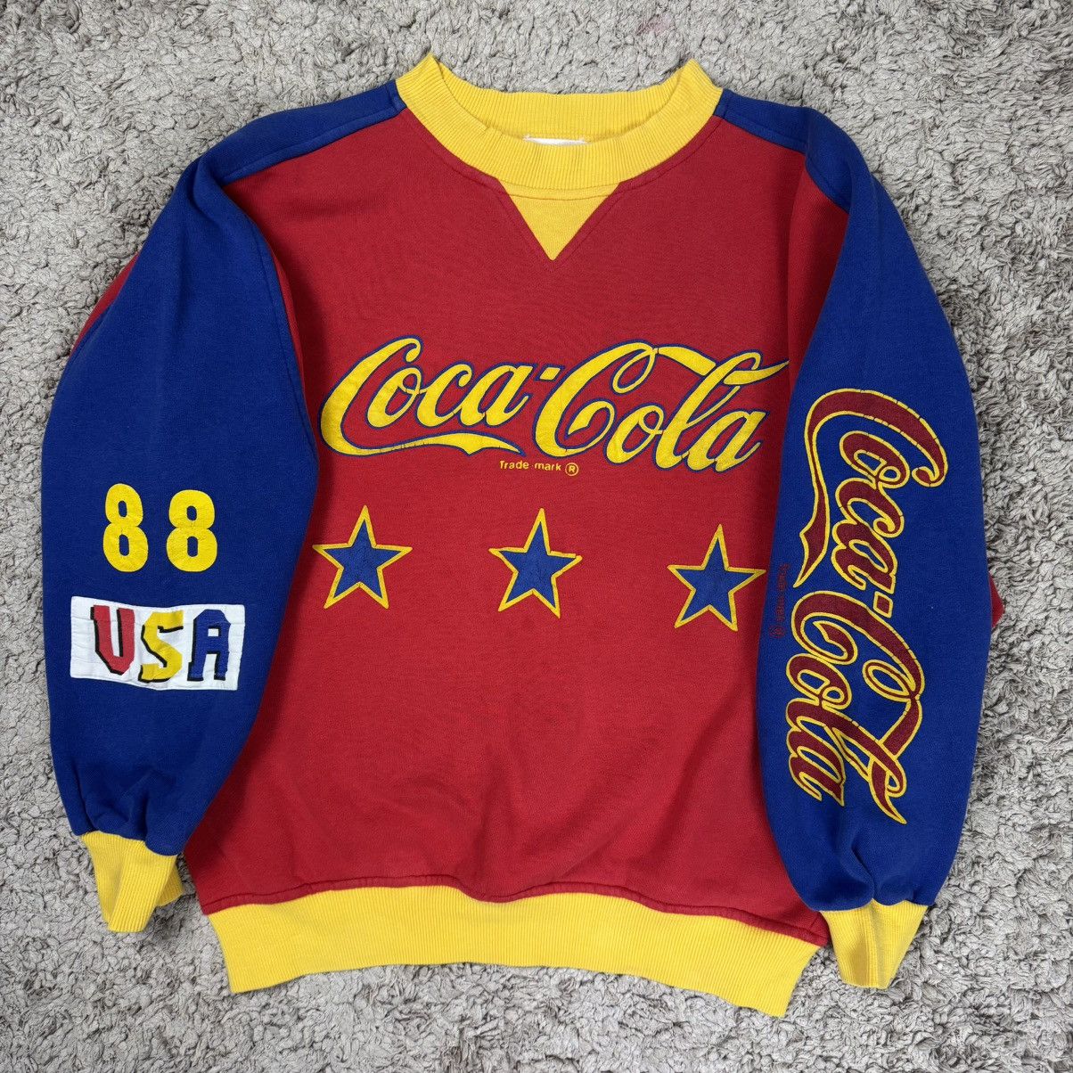 Coca Cola Vintage Coca Cola Colour Block Sweatshirt Size US M / EU 48-50 / 2 - 6 Thumbnail