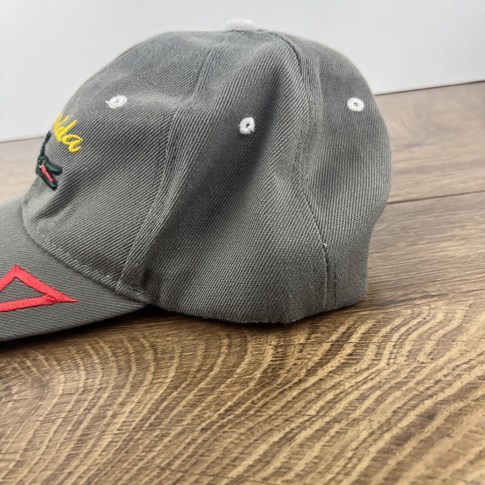 Other Florida Hat Alligator Gator Gray Hat Adjustable Adult Size G Size ONE SIZE - 7 Thumbnail
