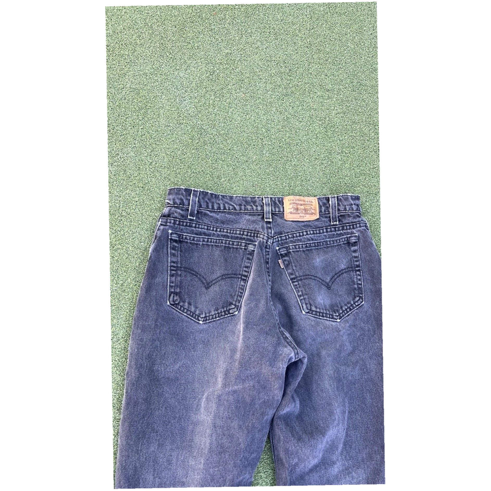 Levi's Vintage 90s Levis 545 Gold Tab Loose Fit 32 X28 USA Black Denim Jeans Size US 32 / EU 48 - 2 Thumbnail