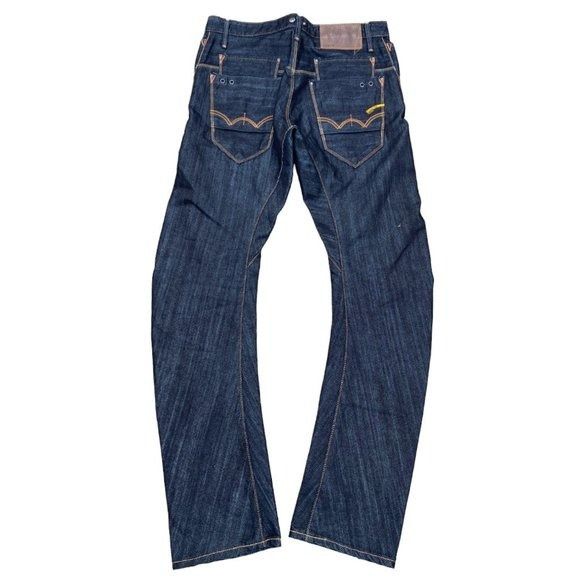 RARE Edwin Curved Leg Japanese Designer Denim Jeans Size 30