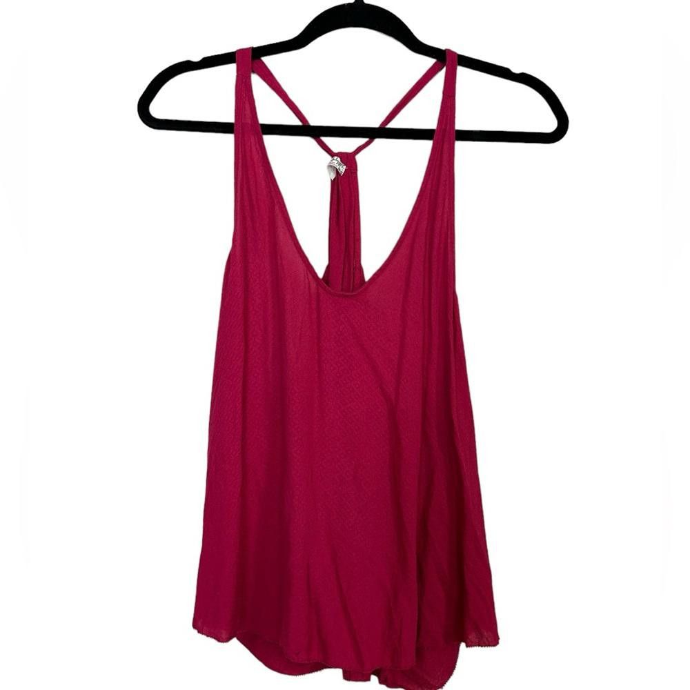 Free People Free People l Pink Flowy Racerback Tank Small Size S / US 4 / IT 40 - 1 Thumbnail