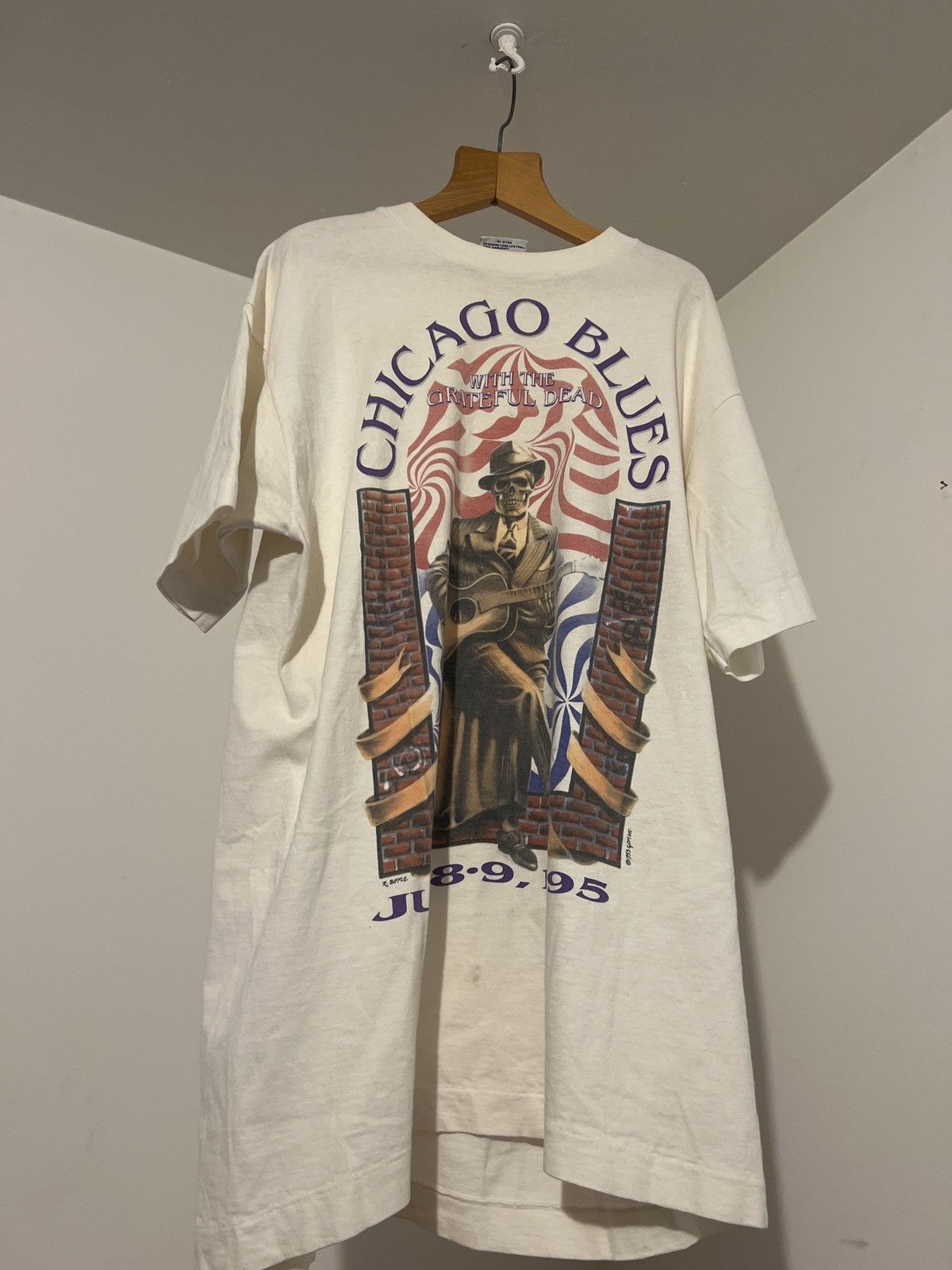 Liquid Blue × Vintage 90s Single Stitch Vintage Grateful Dead Tee Made in USA Size US L / EU 52-54 / 3 - 1 Thumbnail