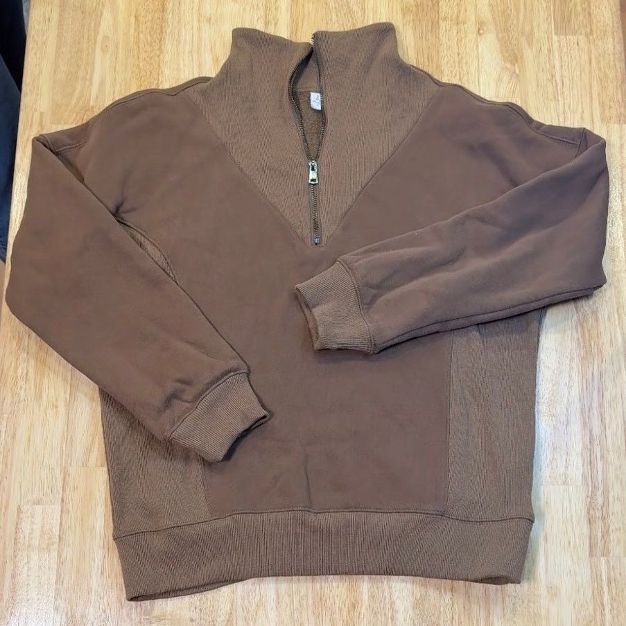 Anatomie Anrabess Womens brown Quarter Zip Pullover Sweater Med Size S / US 4 / IT 40 - 1 Thumbnail