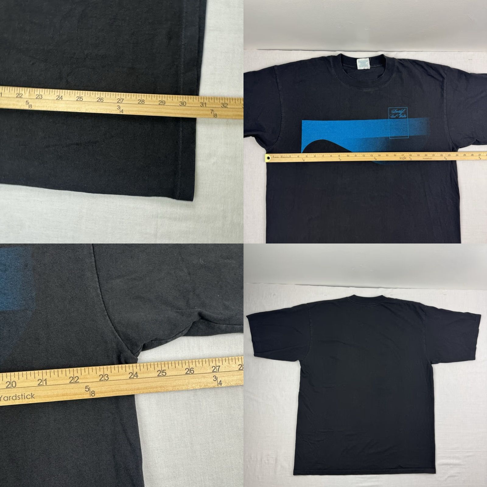 Vintage VINTAGE Davidoff Cool Water T-Shirt Men XL Black Graphic 80s 90s Classic Size US XL / EU 56 / 4 - 8 Thumbnail