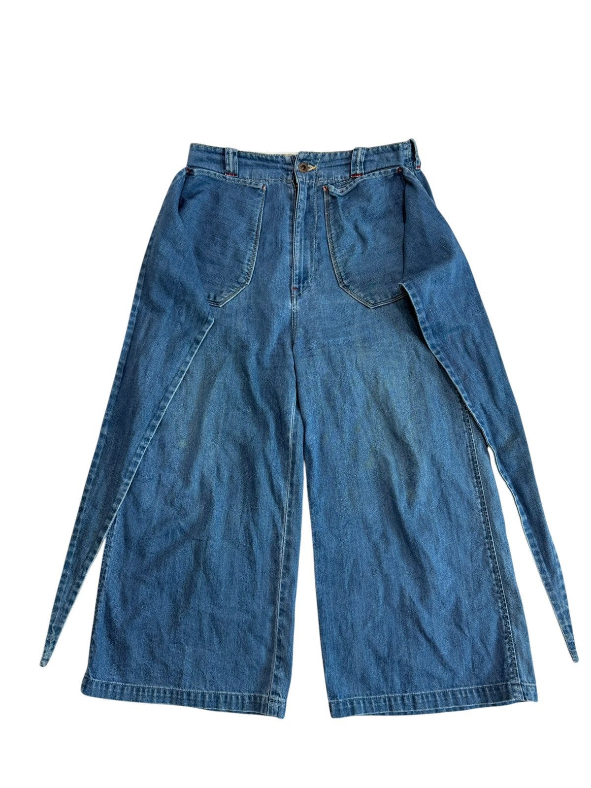 Kapital JAPANESE BRAND KAPITAL WIDE PANTS DENIM RARE Size US 30 / EU 46 - 2 Thumbnail