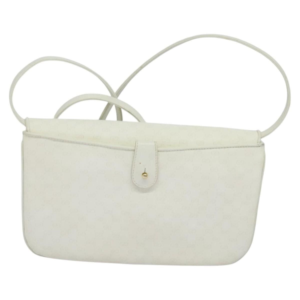 Gucci GUCCI Micro GG Supreme Shoulder Bag Pvc White Gold 004 106 Size ONE SIZE - 3 Thumbnail