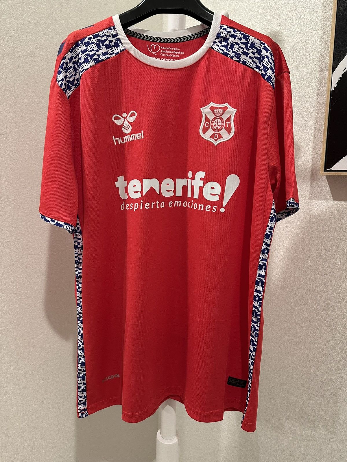 Hummel 2024-25 CD Tenerife Marlos Moreno Soccer Jersey Size US XL / EU 56 / 4 - 2 Thumbnail