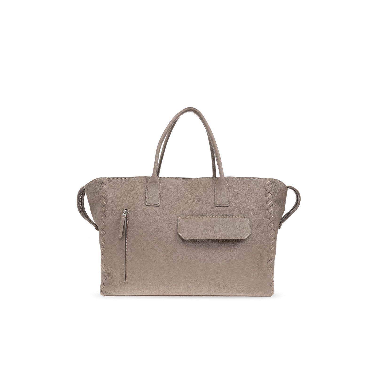Bottega Veneta BOTTEGA VENETA Cabat Large Gray Leather Tote Bag New And Aut Size ONE SIZE - 1 Thumbnail