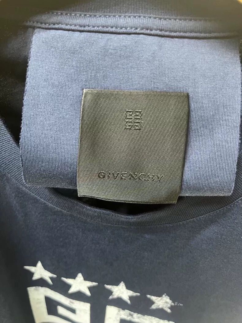Givenchy Givenchy Letter Star Pattern Short Sleeve T-Shirt Men's Bl Size US L / EU 52-54 / 3 - 2 Thumbnail