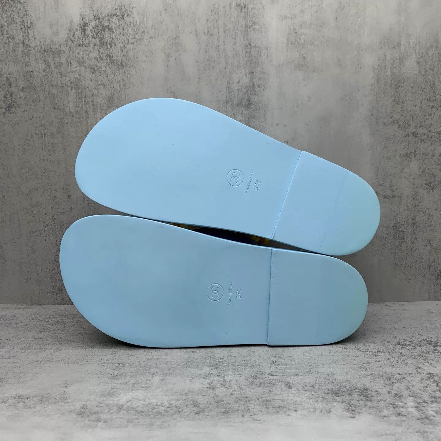 Chanel Chanel Blue Double C Velcro Sandals 37 Size US 6.5 / IT 36.5 - 7 Thumbnail