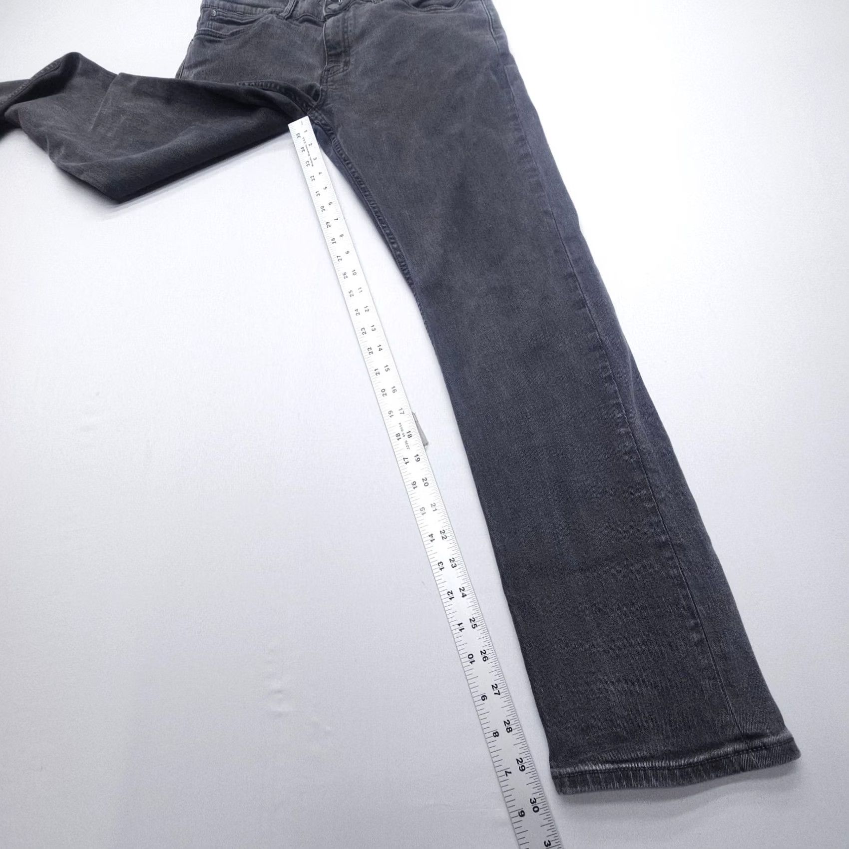RVCA RVCA Jeans Mens 33 Black Denim Straight Slim Inseam 30" 5-Pocket Logo Vintage: No Size US 33 - 5 Thumbnail