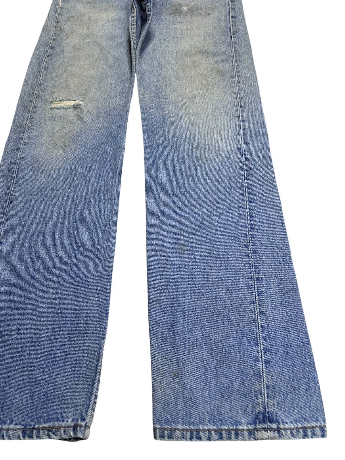 Levi's Vintage 90s Levis 501 Mud Wash Grunge Ripped Loose Jeans Size US 31 - 7 Thumbnail