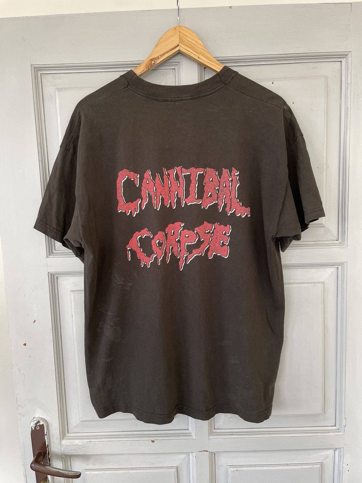 Band Tees × Vintage 🔥RARE🔥 Vintage Cannibal Corpse Tee Faded Size US L / EU 52-54 / 3 - 5 Thumbnail