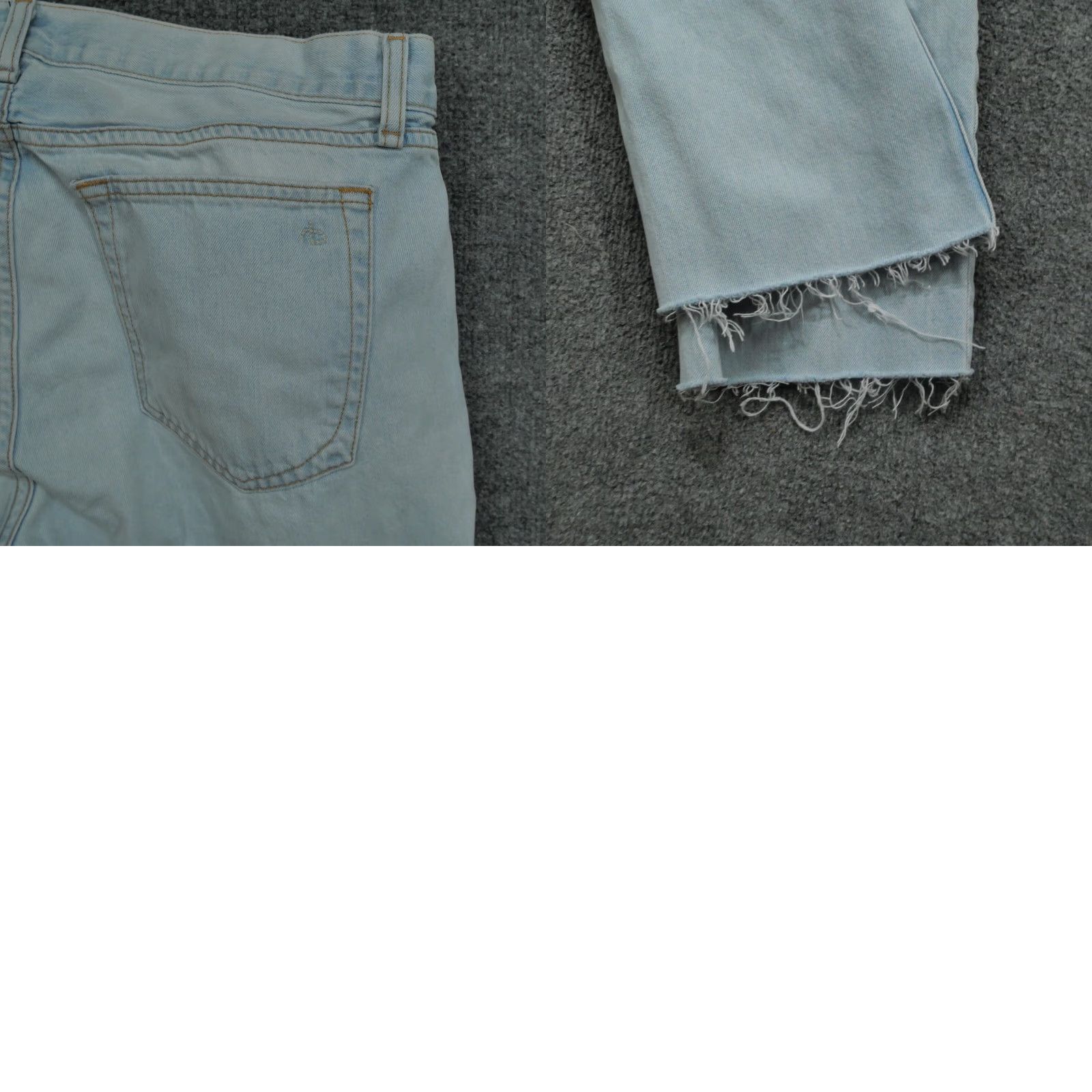 Rag & Bone Rag & Bone Jeans Mens 34 Jeans Cropped Blue Denim Button Fly Fit 2 Slim 34x30 Relaxed Size US 34 / EU 50 - 9 Thumbnail