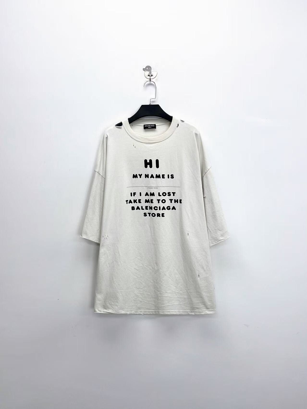 Balenciaga balenciaga my name is wide fit t-shirt Size US S / EU 44-46 / 1 - 1 Thumbnail