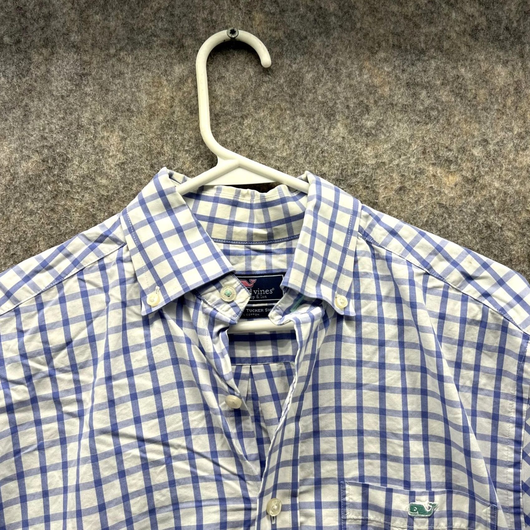 Vineyard Vines Vineyard Vines Shirt Men Small Blue Tattersall Classic Fit Tucker Preppy Check Shirt Size US S / EU 44-46 / 1 - 2 Thumbnail