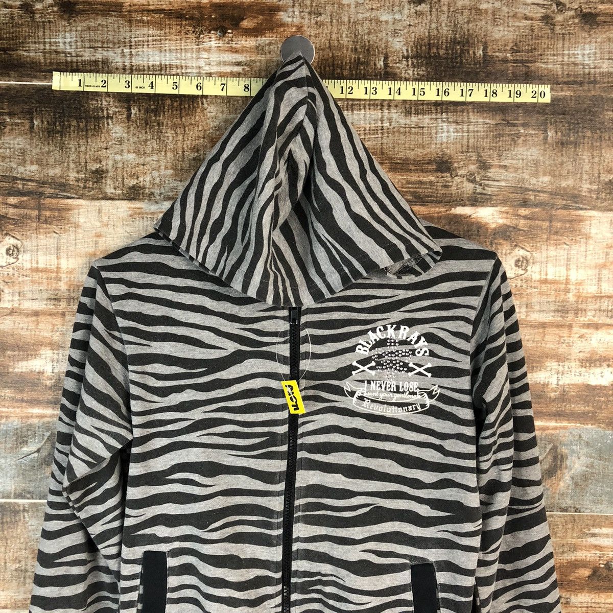 Seditionaries DLL Bee Box Black Rays zebra Stripe skull Hoodie #A1571 Size US S / EU 44-46 / 1 - 6 Thumbnail