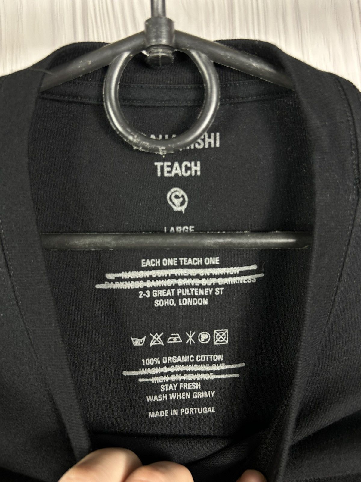 Maharishi Limited Rare MAHARISHI Teach Oker Stay Human Or Die T-Shirt Size US L / EU 52-54 / 3 - 7 Thumbnail
