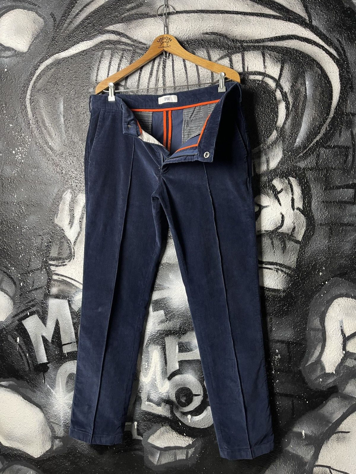 SPOKE Spoke Sharps Corduroy Dark Blue Chino Pants Men’s Size 36 Size US 36 / EU 52 - 1 Thumbnail