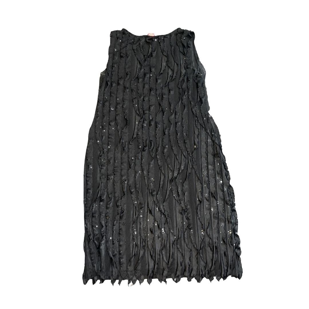 Other Sunny Leigh Sequin Pleated Eyelash Dress Cocktail Dress Size M / US 6-8 / IT 42-44 - 2 Thumbnail