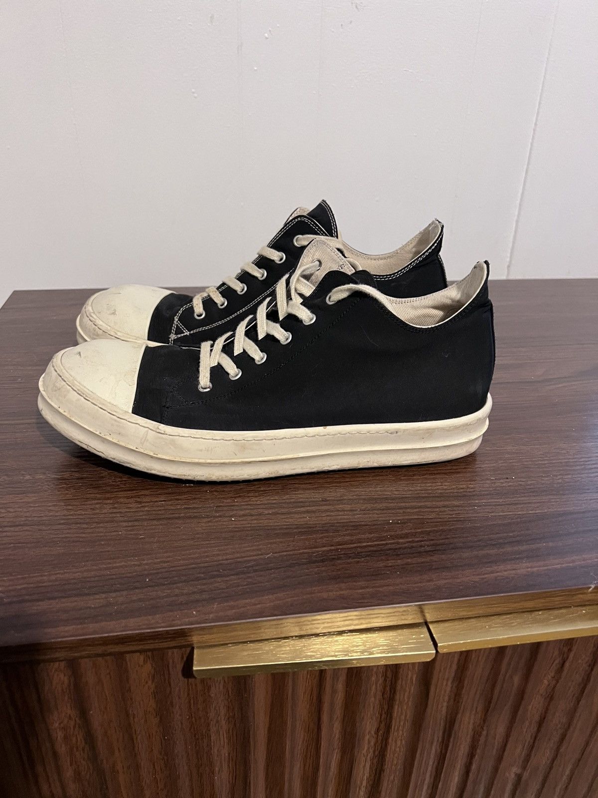 Rick Owens Drkshdw Rick Owens Alternate Stitch Ramones Size US 12 / EU 45 - 3 Thumbnail